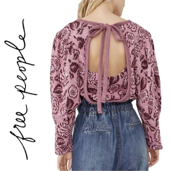 Free People‎ Women’s No Ordinary Top Smoked Pink Combo - Size L - Picture 2 of 4